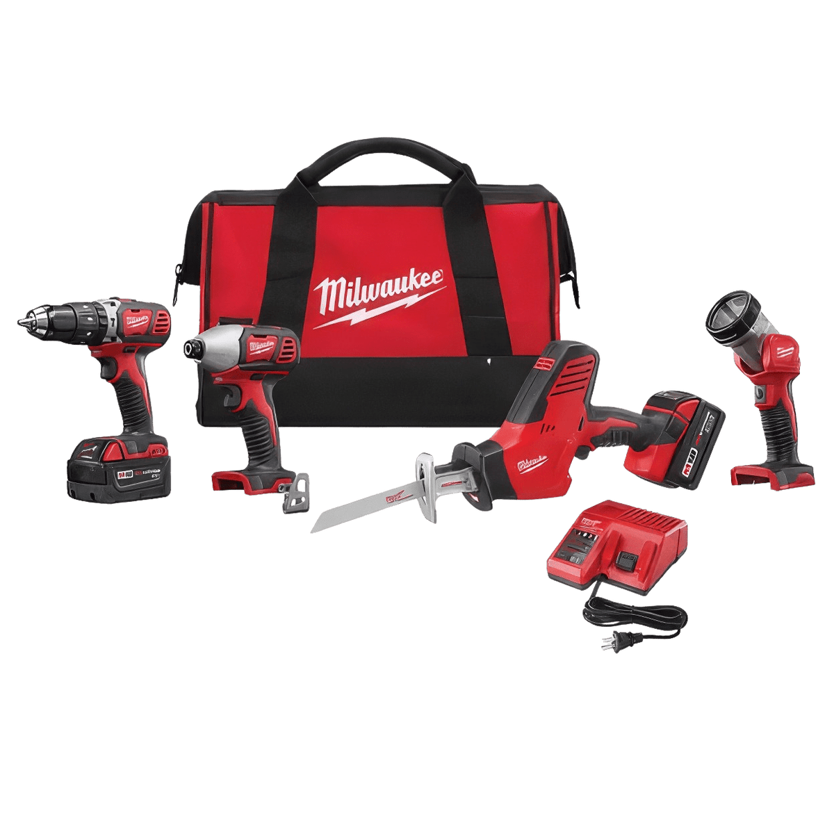 Milwaukee 2695-24 M18 Cordless Lithium-Ion 4-Tool Combo Kit