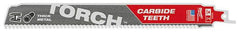 Milwaukee 48-00-5202 The Torch Carbide Teeth SAWZALL Blade 7 TPI 9 Inch