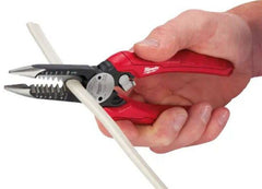 Milwaukee 48-22-3079 Combination Wire Pliers 6-in-1 1-Handed Spring Loaded