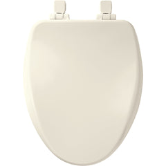 Bemis 19170PLE4346 Alesio II Elongated High Density Enameled Wood Toilet Seat in Biscuit