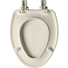 Bemis 19170PLE4346 Alesio II Elongated High Density Enameled Wood Toilet Seat in Biscuit