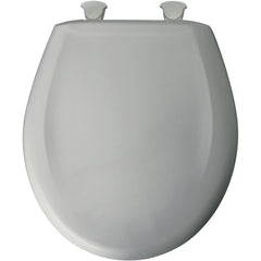 Bemis 200SLOWT062 Round Closed Front Toilet Seat with Cover in Ice Grey