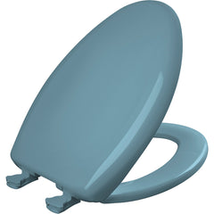 Bemis 1200SLOWT064 Elongated Closed Front Toilet Seat with Cover in Regency Blue