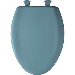 Bemis 1200SLOWT064 Elongated Closed Front Toilet Seat with Cover in Regency Blue