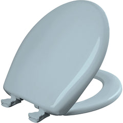 Bemis 200SLOWT344 Whisper-Close Round Toilet Seat in Heron Blue