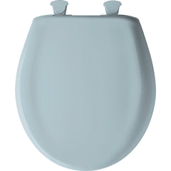 Bemis 200SLOWT344 Whisper-Close Round Toilet Seat in Heron Blue