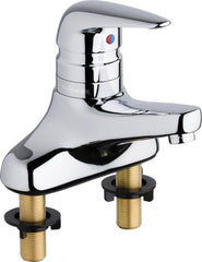 Chicago Faucets 420-T41ABCP 1.5 GPM 2 Hole Deck Mount Institutional Sink Faucet