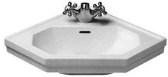 Duravit 0793420000 1930 Series 23-3/8 x 17-3/4 in. Specialty Wall Mount Bathroom Sink