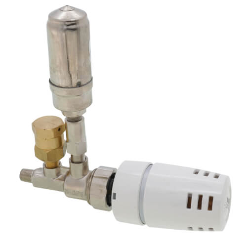 Macon Controls MAC-OPSK-W/EVO 1/8 Threaded One-Pipe Steam Straight Valve Assembly with EVO-28 Operator