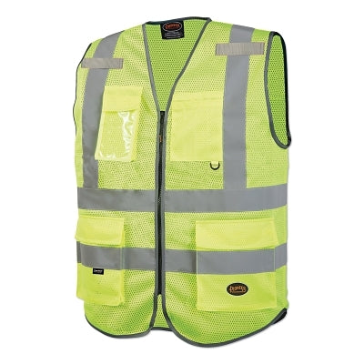 Pioneer V1024860U-S 6960U/6961U Hi-Vis Mesh Multi-Pocket Safety Vest Power Small Replacement MPN