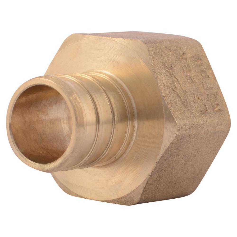 SharkBite UC088LF 3/4 in. Brass PEX Crimp x 3/4 in. FPT Adapter