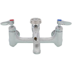 T&S Brass B-0665-CR-BSTR Service Sink, Cerama Cartridges w/ Check Valves, Lever Handles, Rough Chrome