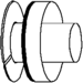 Unico UPC-23B Rectangular Fittings Power Take-Off for 1 Fiberglass