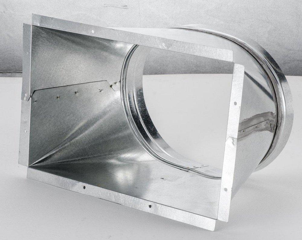 Unico UPC-59-2430 22 x 11-1/2 in. Adapter Galvanized Steel 18 ga