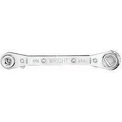 Wright Tool 9396 4 Point Polished Chrome Ratcheting Wrench