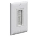 Arlington CED135WP Cable Entry Device With Brush Style Cover, Wallplate
