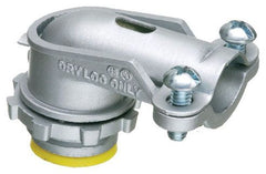 Arlington 851A Zinc Die-Cast, 90 Degree 2 Screw Flex Connector for Aluminum and Steel Flex