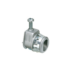 Arlington L18ST Single Screw Cable Connector With Spring Steel Clip 3/4 in Trade 3/4 in Knockout