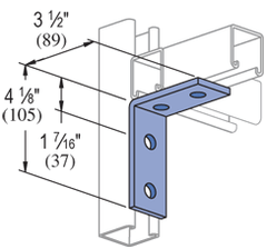 Atkore PS-660-EG Power-Strut PS 660; Four Hole Corner Angle