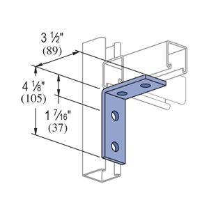 Atkore P1325-EG Unistrut 4H Angle Bracket