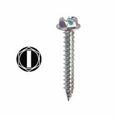 LH DOTTIE HWSMS812 Sheet Metal Screw Steel Material 1/2 Inch Length #8 Thread Size 1/4 Inch Head Width Hex Washer Head Type