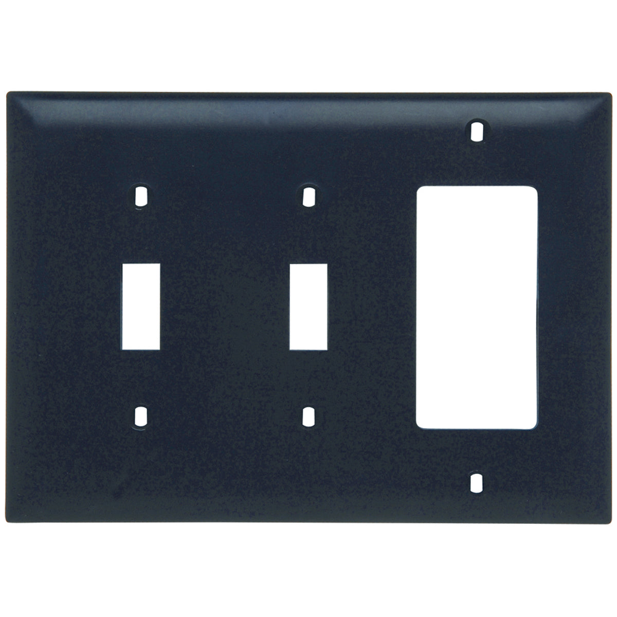 Legrand TP226BK Trademaster Plate 3gang 2toggle 1 Decorator Black