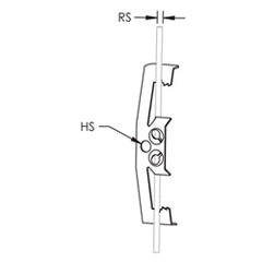 nVent CADDY 4Z34 Multi-Function Clip, 1/4 Rod, #12-#8 Wire, 1/8-3/8 Flange, 4Z34