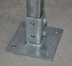 nVent CADDY P11SQ000EG Post Base for Strut Type A, EG, 6 x 6 x 3.5 x 0.81
