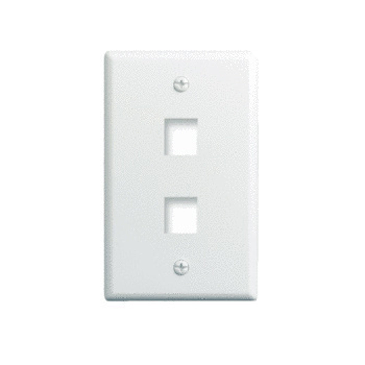 Legrand-On-Q WP3402WH 1-Gang, 2-Port Wall Plate, White