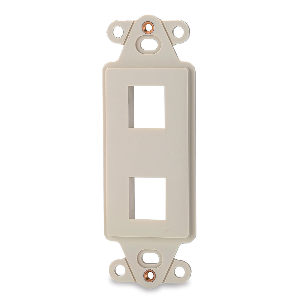 Signamax DA-2 2-Port Decora Style Keystone Adapter, Light Ivory