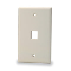 Signamax SKF-1 1-Port Single-Gang Keystone Faceplate, White