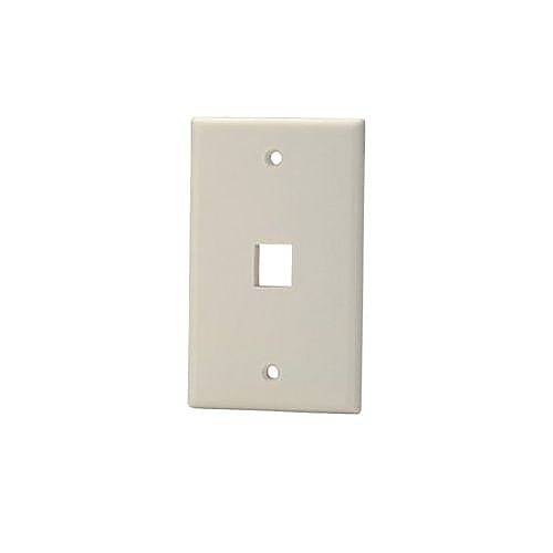 Signamax SKF-1-DI 1-Port Single-Gang Keystone Faceplate Dark Ivory