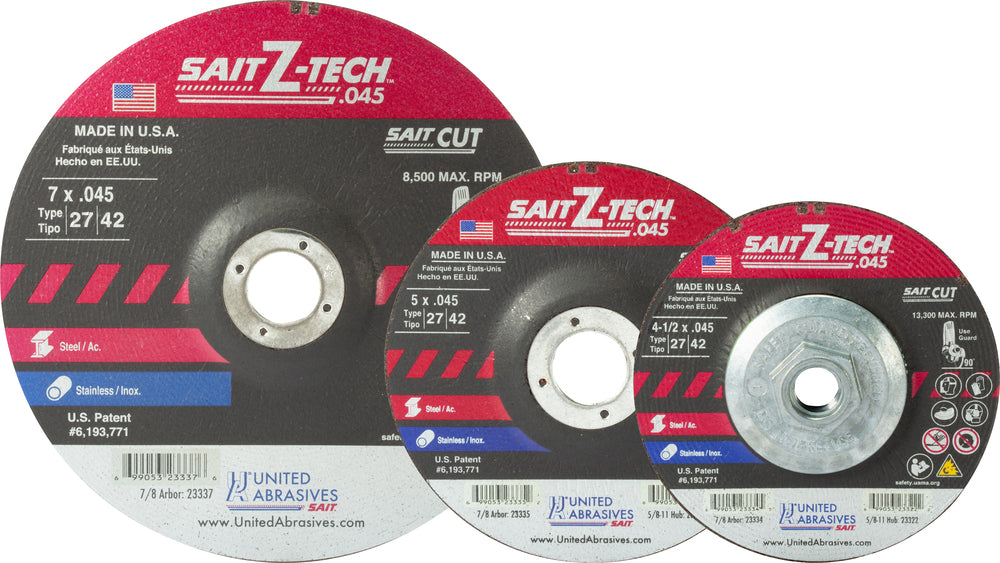 UNITED ABRASIVES SAIT 23334 GRINDING & CUT OFF WHEELS