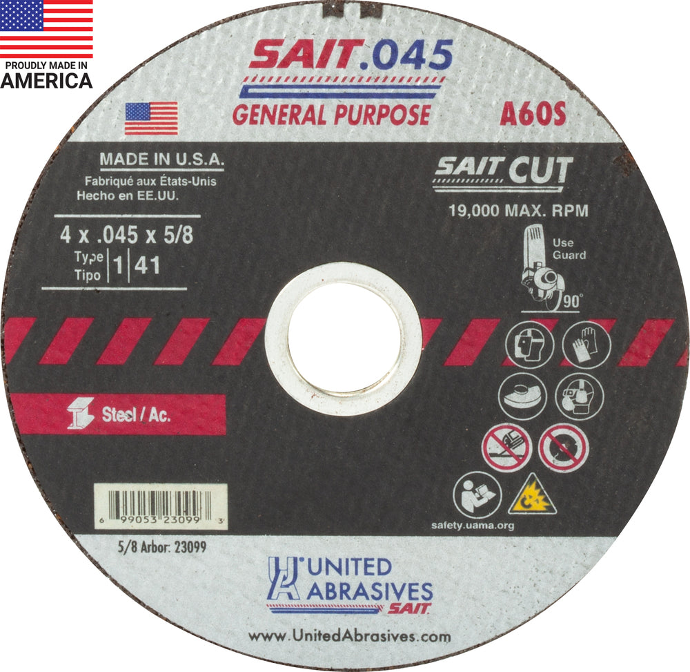 UNITED ABRASIVES SAIT 23099 GRINDING & CUT OFF WHEELS