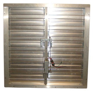 TPI CESM48 48 Motorized Air Intake Shutter 115/230 VAC (48 X 48 Rough Opening)