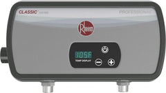 RHEEM RTEX-06T Classic RTEX Tankless Electric Water Heater, With 1 Heating Element, 99% EF, 5.5 kW, 25A, 1.5 Max GPM, 220V