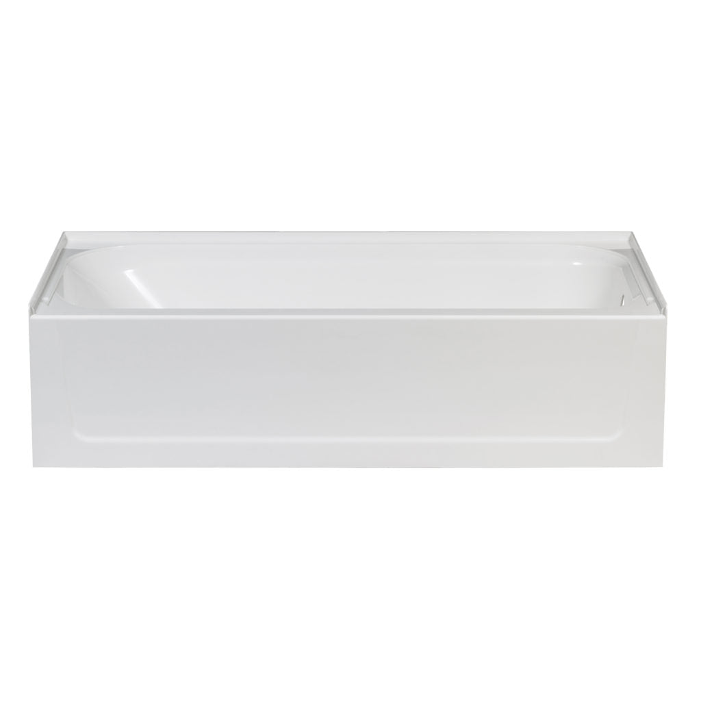 Mustee T6032R - 32 x 60 Topaz Fiberglass Bathtub - Right Drain - White