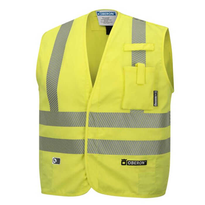 Oberon ZFA106-2XL Flame Resistant Hi-Vis Safety Vest Class 2 2XL