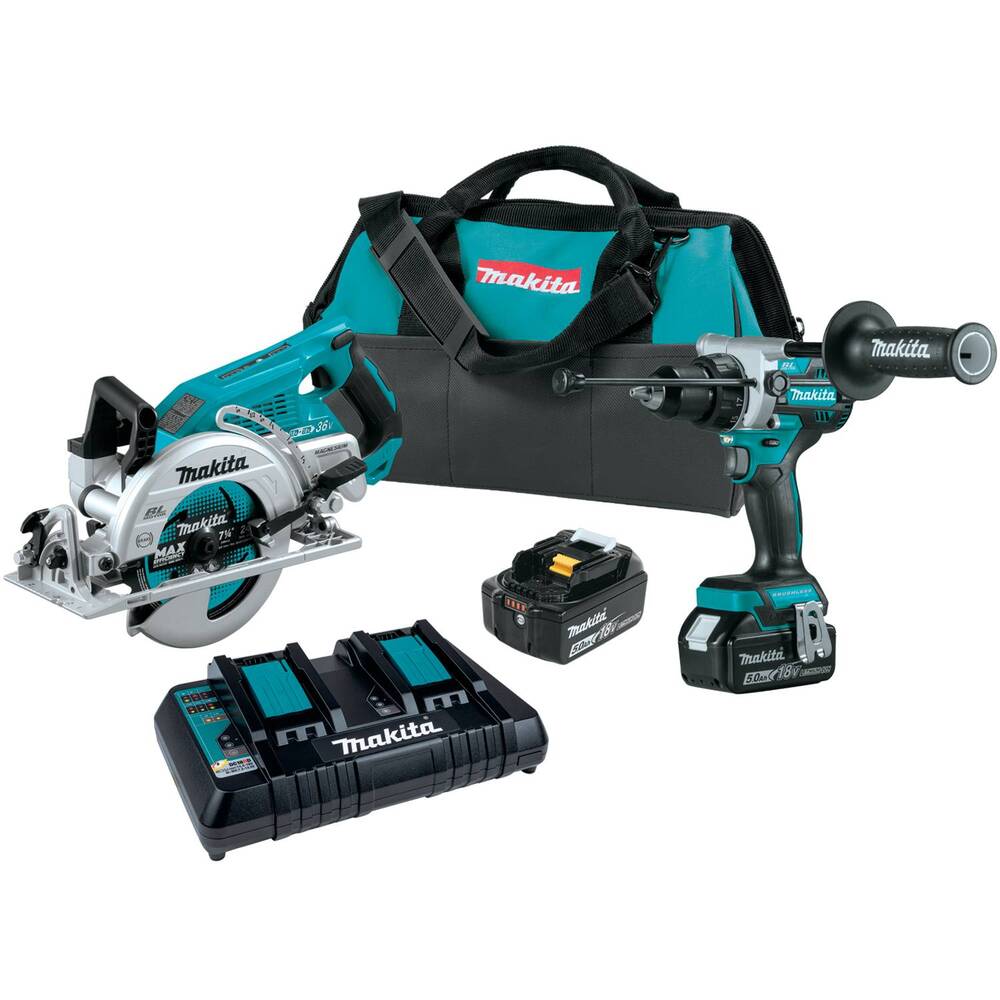 MAKITA XT289PT 18V Lxt Lithium-Ion Brushless Cordless 2-Pc Combo Kit 50Ah