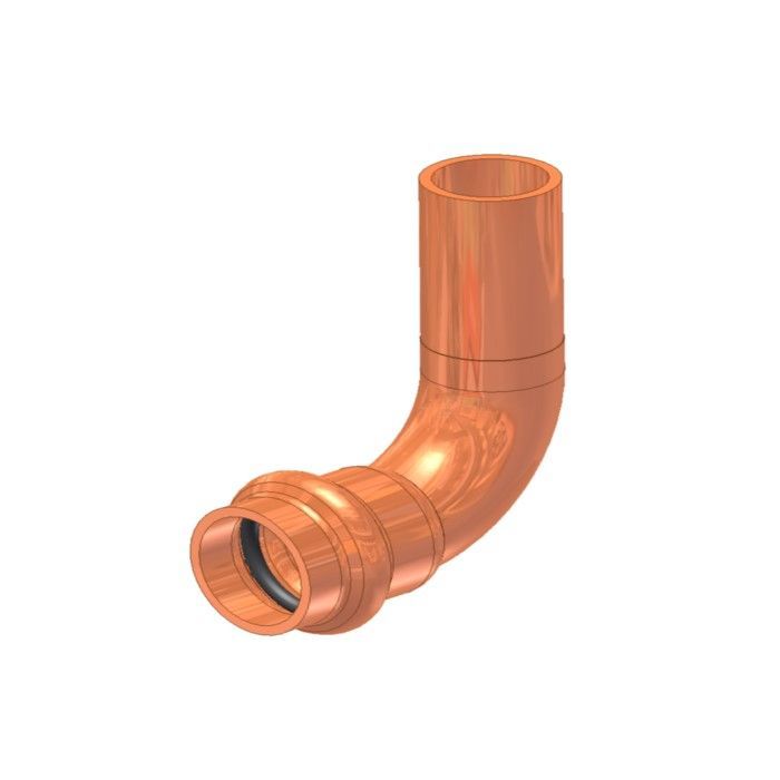 Elkhart 10075566 Apollo, 90 Degree, Copper Street Elbow, 1/2 inch x 1/2 inch, Press