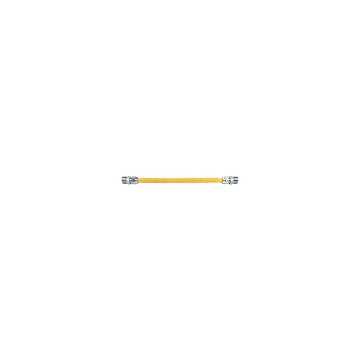 Easyflex EFGC-012-YE-1414-18 Yellow Polymer Blend 304L Stainless Steel Gas Connector