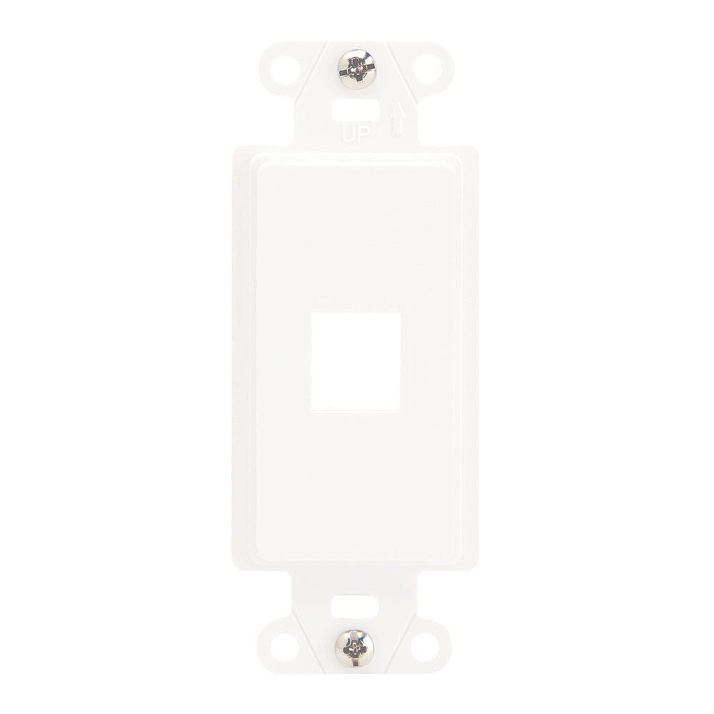 Legrand-On-Q WP3411WH 1-Port Decorator Outlet Strap White