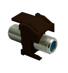 Legrand-On-Q WP3481BR F-Connector Standard Keystone Insert, Brown