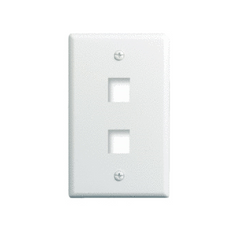 Legrand-On-Q WP3402IV 1-Gang 2-Port Wall Plate Ivory