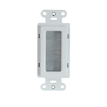 Legrand-On-Q WP1014WHV1 White Cable Access Wall Plate