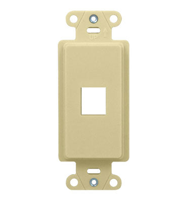 Legrand-On-Q WP3411LA 1-Port Decorator Outlet Strap Light Almond