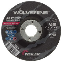 Weiler 56473 Vortec Pro Cut-Off Wheel 4 in Dia 24 Grit