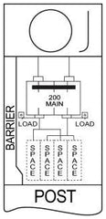 Midwest Electric Products R281C1B6H034 200A B/B HEADPOST MTRD LEVER BYPASS