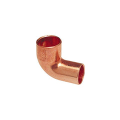 Nibco 9058950P Copper Elbow, Solder Pressure 607-2, 1/8 inch x 1/8 inch, 90-Degree 1/4 Bend Close Rough