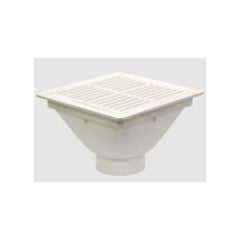 Josam FS943-HG PVC Floor Sink With Medium Duty PVC 1/2 Grate And Internal Dome Strainer 3 Pipe Size